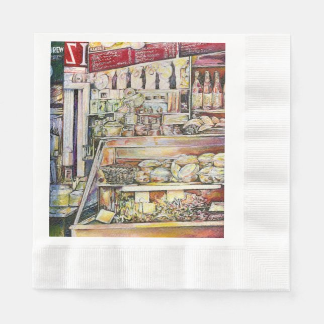 Cold Brew in a Hot Deli Napkin (Front)