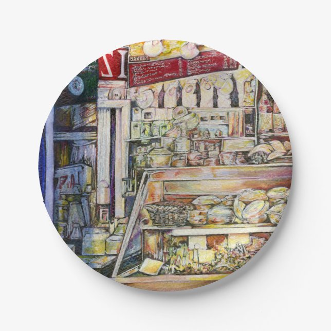 Cold Brew in a Hot Deli Paper Plate (Front)