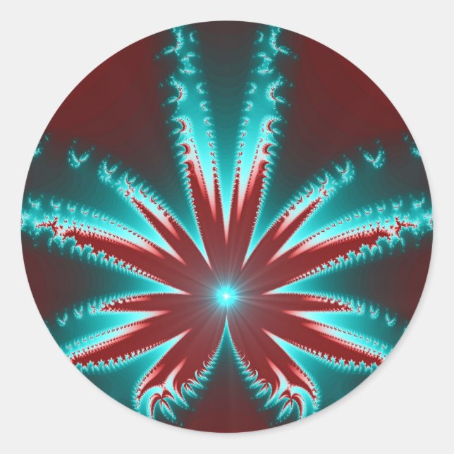 Cold Burn Fractal Sticker (Front)