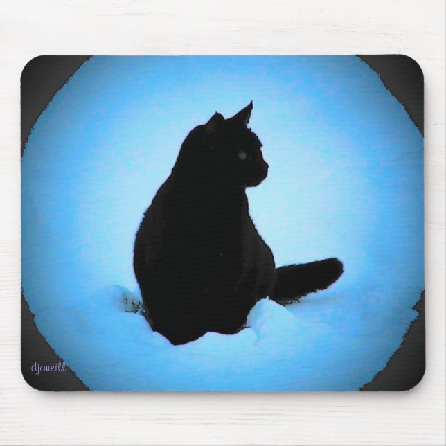 Cold Cat by djoneill Mouse Pad (Front)