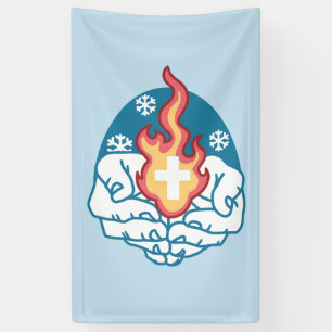 Cold Change, Faith's Fire - Motivational Christian Banner