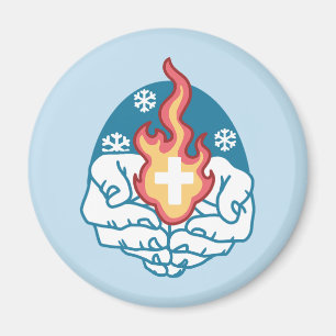 Cold Change, Faith's Fire - Motivational Christian Magnet