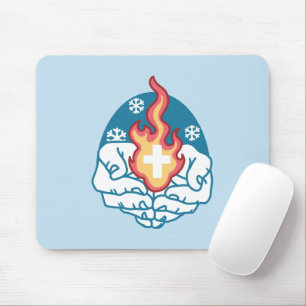 Cold Change, Faith's Fire - Motivational Christian Mouse Pad