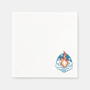 Cold Change, Faith's Fire - Motivational Christian Napkin