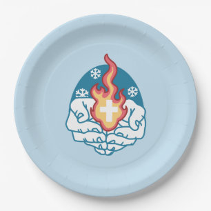 Cold Change, Faith's Fire - Motivational Christian Paper Plate