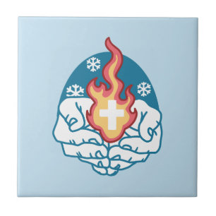 Cold Change, Faith's Fire - Motivational Christian Tile