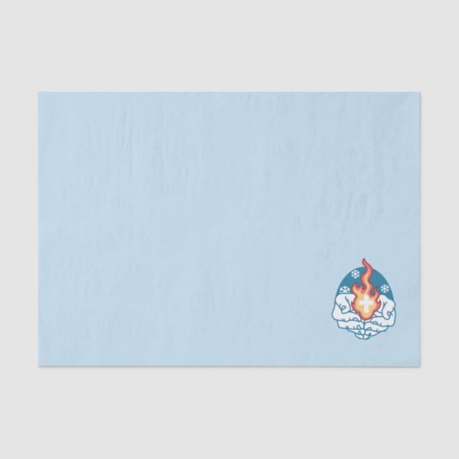 Cold Change, Faith's Fire - Motivational Christian Tissue Paper (Front)
