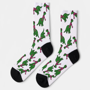 Cold dinosaur socks