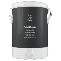 Cold Drinks Provided by Business Name Black White