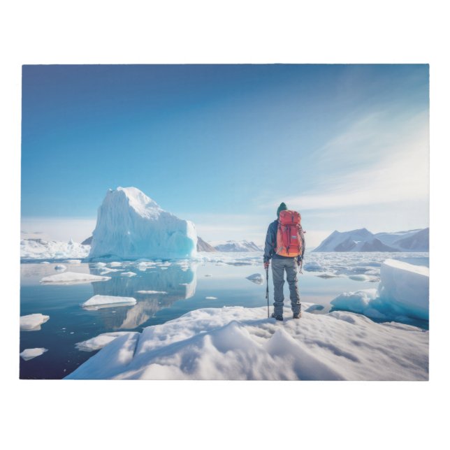 Cold Extreme Challenge Outdoors Adventure Explore  Notepad (Front)