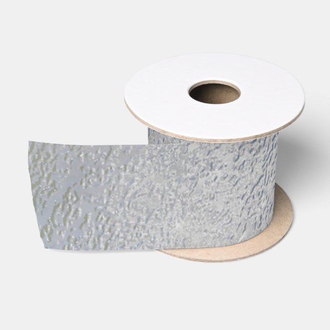 Cold Frosted Grey Ribbon Satin Ribbon (Spool)