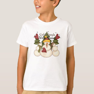 Cold Hands Warm Heart Snowman Kid's Sweatshirt T-Shirt