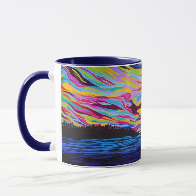 Cold Lake Sunset Mug (Left)