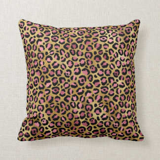 Cold leopard pattern throw pillow