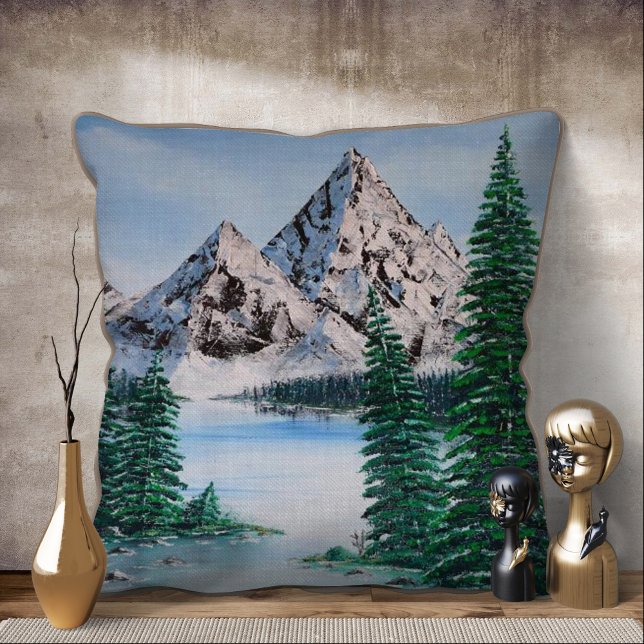 Cold Mountain  Throw Pillow (Creator Uploaded)