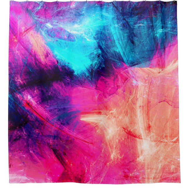 Cold multicolor beautiful futuristic pattern. Abst (Front)