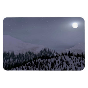 Cold Night In Idaho Magnet