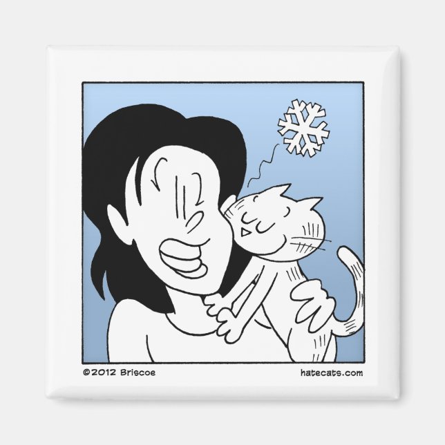 Cold Nose Cat Magnet (Front)