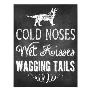 "Cold Noses Wet Kisses" Photo Print