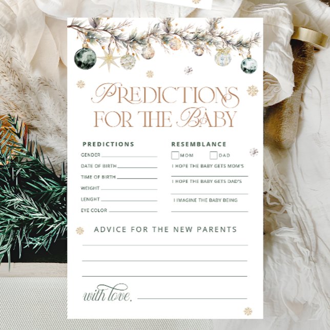 Cold Outside Polar Bear Predictions for Baby Card (Creator Uploaded)