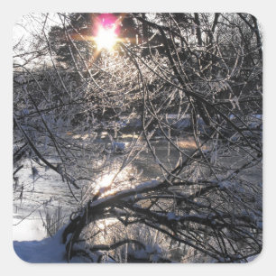 Cold River Hafren Square Sticker