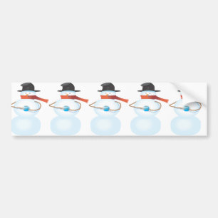 Cold Snowman Bumper Sticker