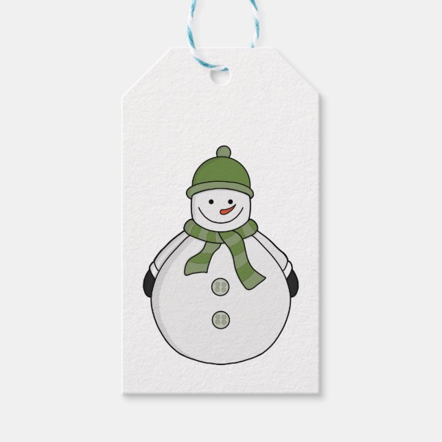 Cold snowman gift tags (Front)