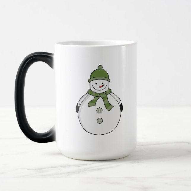 Cold snowman magic mug (Left)