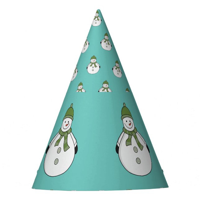 Cold snowman party hat (Front)