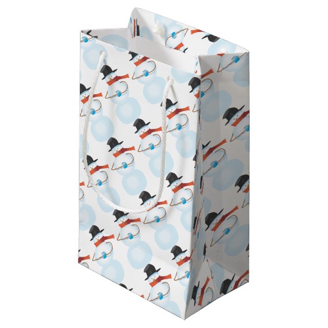 Cold Snowman Small Gift Bag (Front Angled)