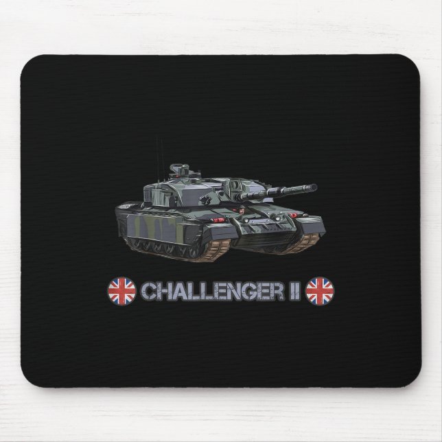 Cold War British Fv4034 Challenger 2 Heavy Tank  Mouse Pad (Front)