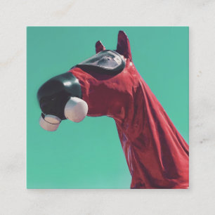 cold war horse square business card