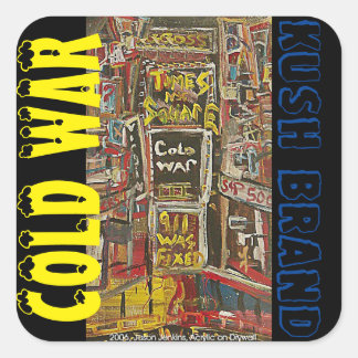 COLD WAR KUSH SQUARE STICKER
