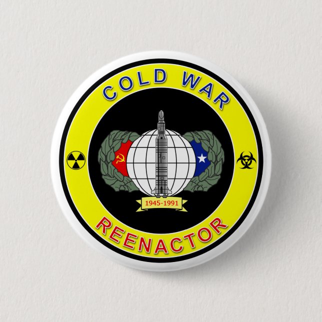 Cold War Reenactor 2 Inch Round Button (Front)