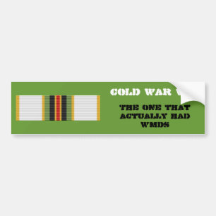 Cold War Vet Bumper Sticker- 2nd Type Sticker
