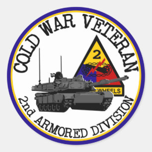 Cold War Veteran Classic Round Sticker