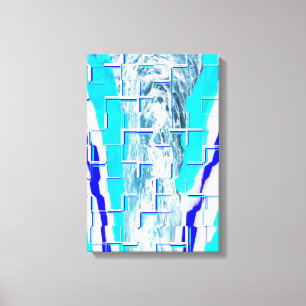Cold water abstract art canvas print