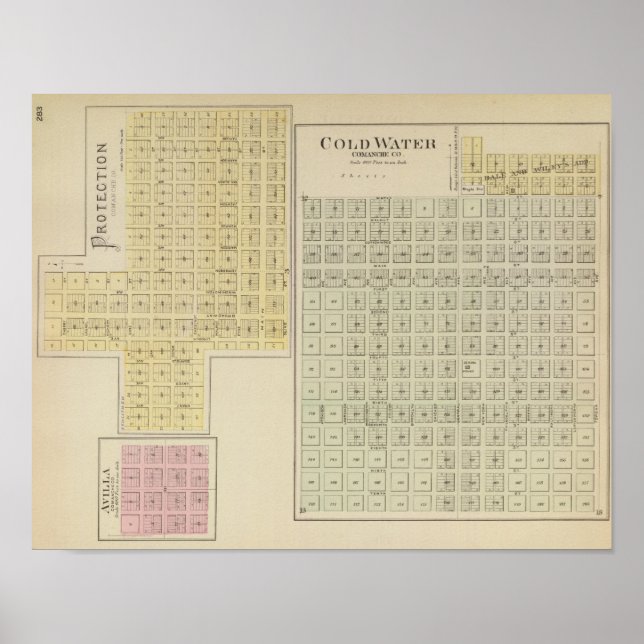 Cold Water, Protection, Avilla, Kansas Poster (Front)