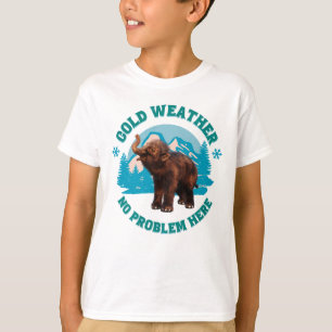 Cold weather, no problem here! Woolly Mammoth Baby T-Shirt