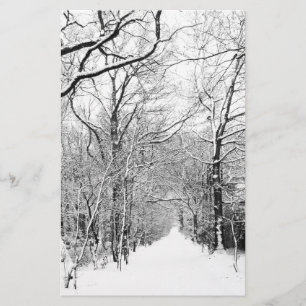Cold Winter Woodland Stationery