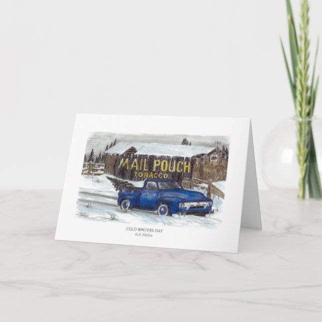 COLD WINTERS DAY HOLIDAY CARD (Front)