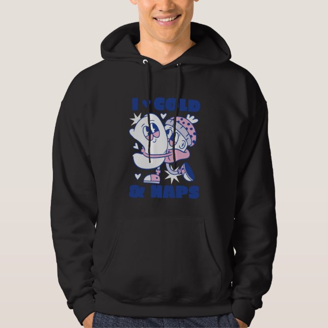 Cold Wintertime  Snowfall Nap   Apparel Hoodie (Front)