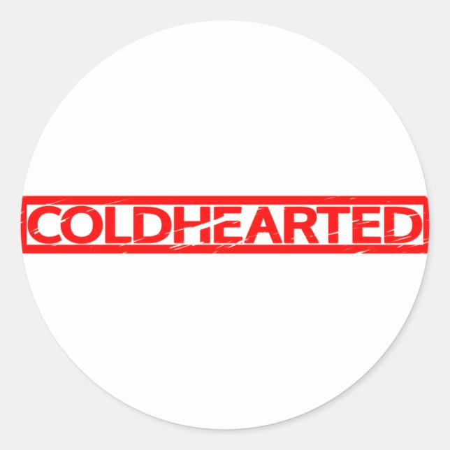 Coldhearted Stamp Classic Round Sticker (Front)