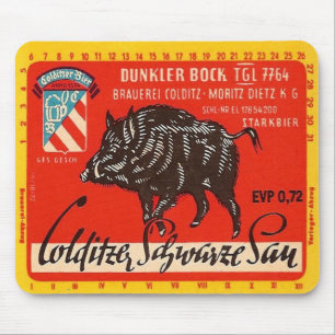 Colditzer Schwarze Sau Mouse Pad
