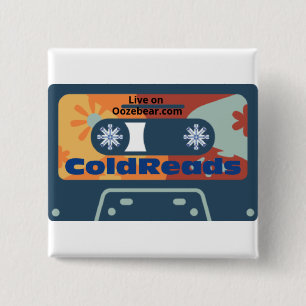 ColdReads: An Improv and Sketch Comedy Open Mic Bu 2 Inch Square Button