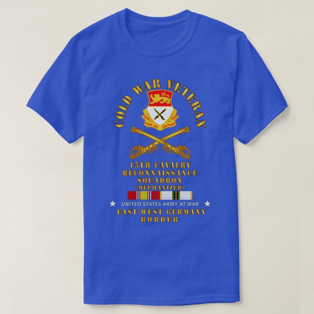 ColdVet 15th Cavalry Recon Squadron EW Germany w C T-Shirt (Design Front)