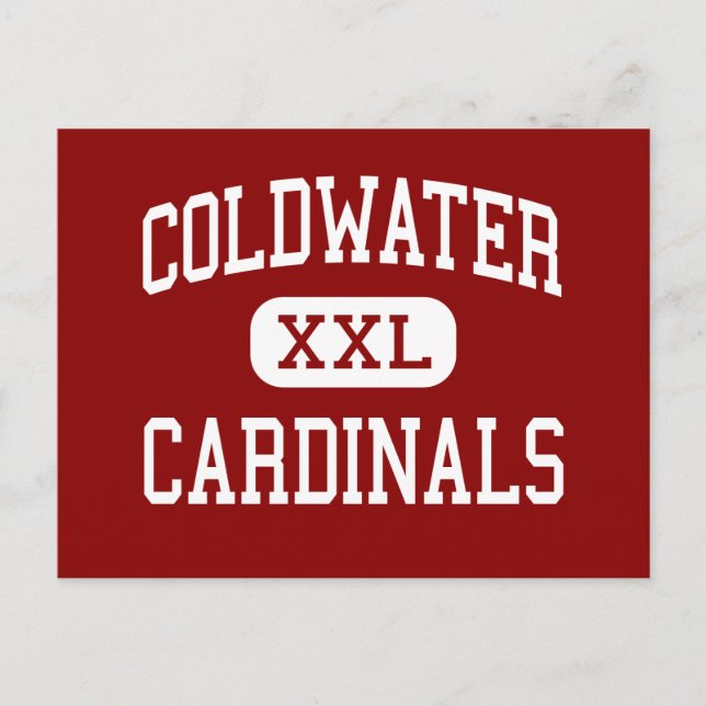 Coldwater - Cardinals - High - Coldwater Michigan Postcard (Front)
