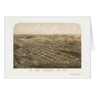 Coldwater, MI Panoramic Map - 1868