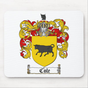 COLE FAMILY CREST -  COLE COAT OF ARMS MOUSE PAD