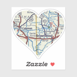 Coleman and Brownwood TX Map